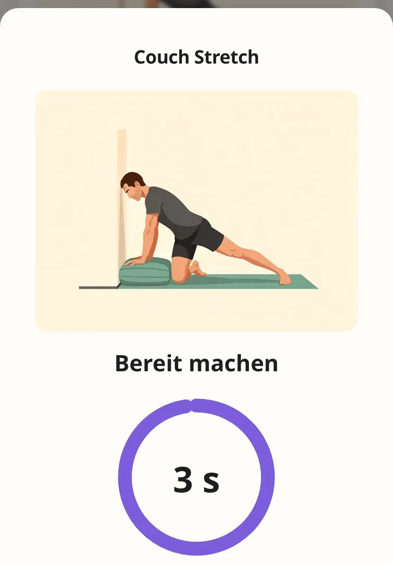 Timer mit Übungsbild und Countdown